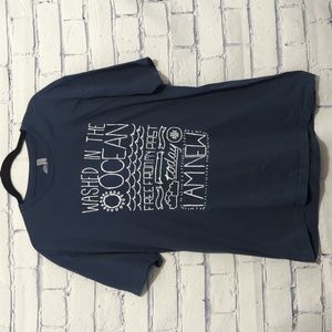 Inspirational T-shirt Washed in the ocean free from my past Unisex Size XL
